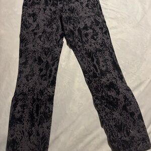 Free People Gray Animal Print Pants